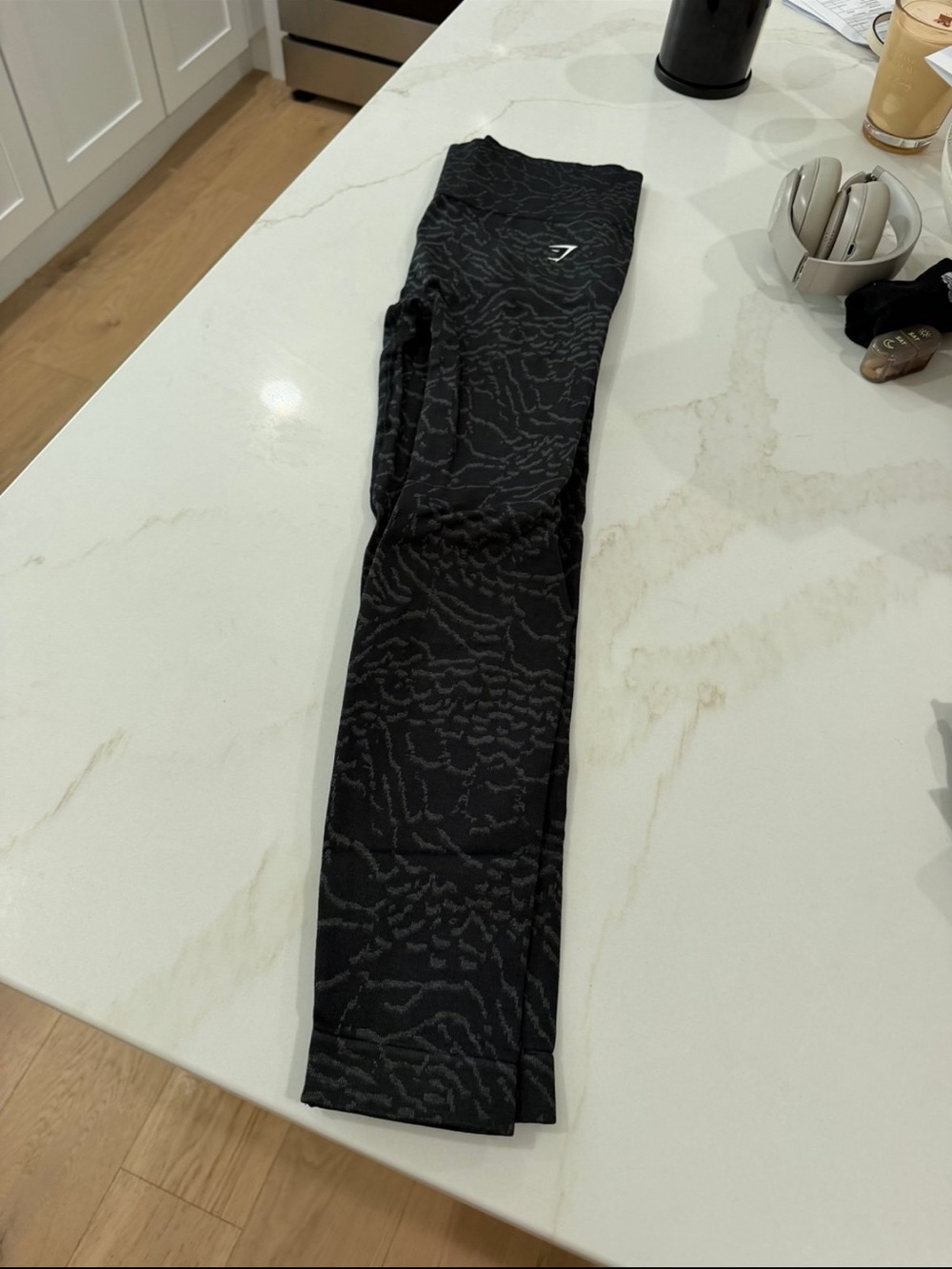 Gymshark Black Patterned Women's Jeggings